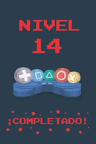 NIVEL 14 COMPLETADO: REGALO DE CUMPLEAÑOS ORIGINAL Y DIVERTIDO PARA JÓVENES GAMERS | DIARIO, CUADERNO DE NOTAS, APUNTES O AGENDA | 14 AÑOS DE EDAD | DISEÑO MANDO CONSOLA. NIVEL 14 COMPLETADO: REGALO DE CUMPLEAÑOS ORIGINAL Y DIVERTIDO PARA JÓVENES GAMERS | DIARIO, CUADERNO DE NOTAS, APUNTES O AGENDA | 14 AÑOS DE EDAD | DISEÑO MANDO CONSOLA.