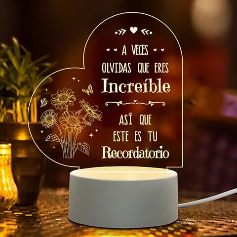 Niyewsor Regalos Originales para Mujer, Regalos Navidad Mujer, Regalos para Mujer Amigas Luz Nocturna, Regalar Cumpleaños Mujer, Regalos Navidad para Mujer, Amiga, Hermana  