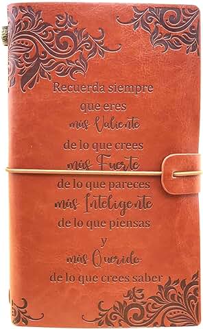 OMNIQI Inspiradores Regalos para Mujeres Niños Nietos Amigos, Regalo Adolescentes Chica Amigas Originales, Cuaderno de Cuero Regalo Cumpleaños Navidad Graduación para Niña Estudiantes Colega Hermana OMNIQI Inspiradores Regalos para Mujeres Niños Nietos Amigos, Regalo Adolescentes Chica Amigas Originales, Cuaderno de Cuero Regalo Cumpleaños Navidad Graduación para Niña Estudiantes Colega Hermana