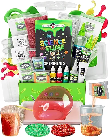 Original Stationery Kit de Slime de Ciencias, Todo lo Que Necesitas en un Kit para Hacer Slime, Kit de Slime Divertido para Niñas de 10-12 Años, Experimentos Científicos Oobleck Regalos Niños Original Stationery Kit de Slime de Ciencias, Todo lo Que Necesitas en un Kit para Hacer Slime, Kit de Slime Divertido para Niñas de 10-12 Años, Experimentos Científicos Oobleck Regalos Niños