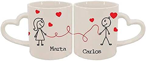 Pack de Tazas Personalizadas El hilo rojo del Destino  