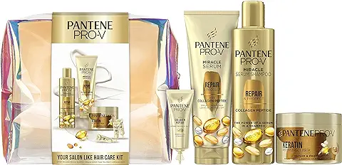 Pantene Repara & Protege Set De Regalo Para Mujer: Champú 250ml, Sérum Acondicionador 220ml, Ampollas Tratamiento Intensivo 3x15ml, Mascarilla 300ml  