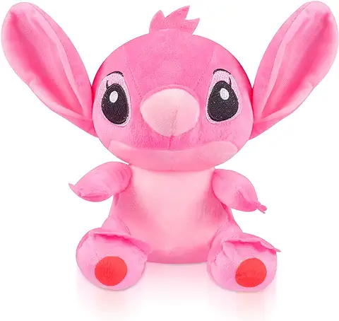 Peluche Stitch -18cm Cartoon Muñeco, Regalos Cumpleaños para Niños, Adultos, Fans de Anime, Amantes de Juegos, Coleccionistas (Pink)  