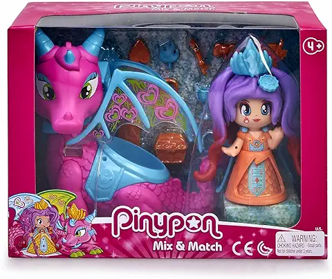 Pinypon- Reina y Dragón Volador Niñas a Partir de 4 Años (Famosa 700015547)  