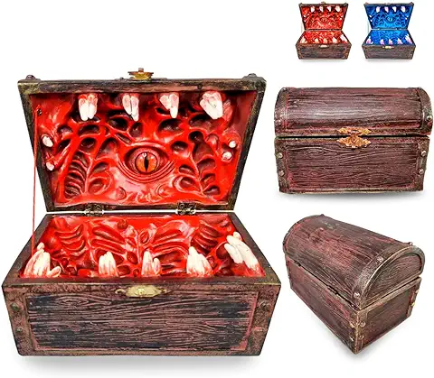 Power Beast Dungeon Cofre Mimic para Almacenamiento de Dados, Mimic Chest, Bolsa de Dados D&D, Dados rol, Dungeons and Dragons, Dragones y Mazmorras, DND, Pathfinder, Dados Poliedricos.  