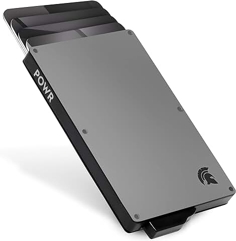 POWR Porta Tarjetas de Metal | Tarjetero Metalico RFID | Porta Tarjetas de Credito | Cartera Aluminio | Regalos Originales para Hombre POWR Porta Tarjetas de Metal | Tarjetero Metalico RFID | Porta Tarjetas de Credito | Cartera Aluminio | Regalos Originales para Hombre