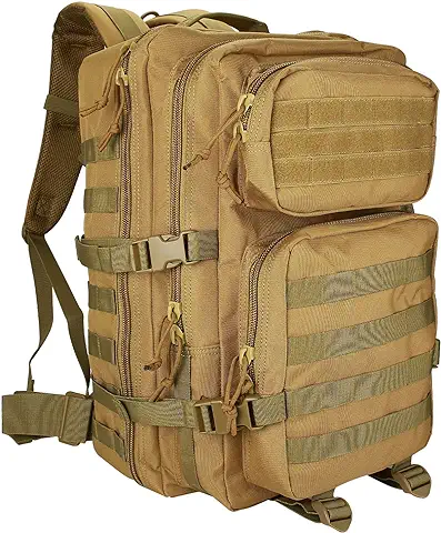 Procase Mochila 40 L Táctica Militar, Paquete de Asalto MOLLE de Gran Capacidad para Utilidad Militar, Bolsa de Emergencia de 3 Días para Caza Senderismo Acampada y Actividad al Aire Libre  