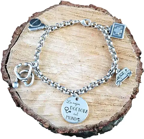 Pulsera Profesiones LA MEJOR DOCTORA DEL MUNDO REGALO MEDICO PULSERA MEDICA Regalo Doctora  