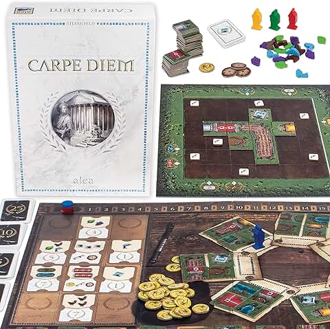 Ravensburger 269266 Carpe Diem, Versión en Español, Juego Alea, Juego de Estrategia, 2-4 Jugadores, Edad Recomendada 10+  