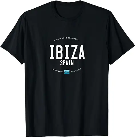 Regalo de las olas de Playa de Ibiza España Camiseta  