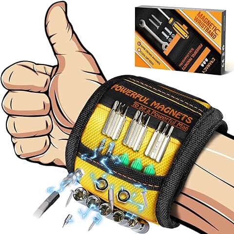 Regalos Originales para Hombre Pulsera Magnetica - Ideas Regalos Navidad Amigo Invisible Hombre Novio Padre Papa Mecanicos Gadgets Originales Tecnologicos Utiles, Carpinteria Herramientas Bricolaje Regalos Originales para Hombre Pulsera Magnetica - Ideas Regalos Navidad Amigo Invisible Hombre Novio Padre Papa Mecanicos Gadgets Originales Tecnologicos Utiles, Carpinteria Herramientas Bricolaje