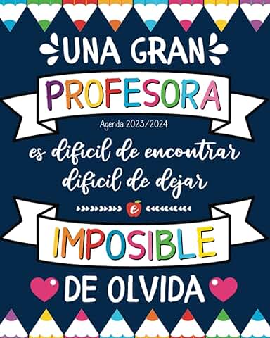 Regalos Originales Para Profesores: Regalo Profesora Infantil | Agenda Del Profesor 2023 2024, Práctica, útil e Impresionante. Regalos Originales Para Profesores: Regalo Profesora Infantil | Agenda Del Profesor 2023 2024, Práctica, útil e Impresionante.