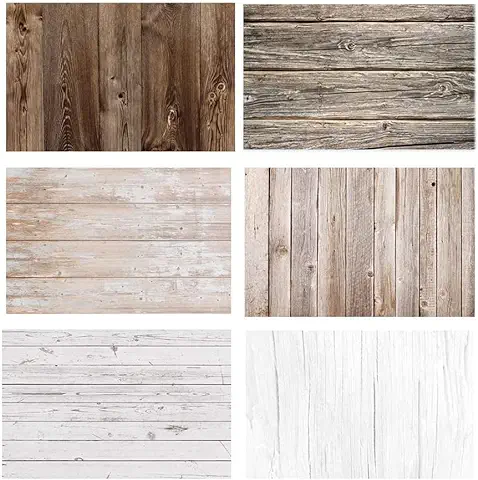 RENIAN Juego de 3 Fondos para Fotografía de Alimentos, 56 x 86 cm, Telón de Fondo Plano de Doble cara para Estudio Fotográfico, Joyas, Mesa, Blogger, Fotos, Accesorios, 6 Patrones  