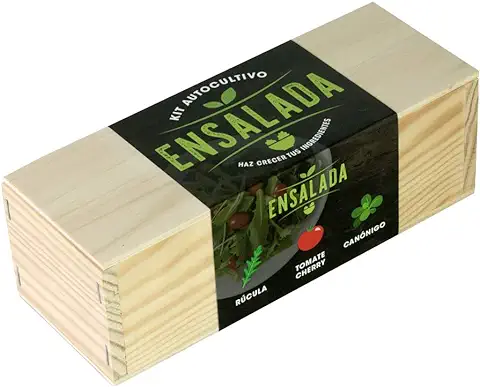 Resetea Kit Autocultivo Ensaladas, Rúcula, Tomates Cherry y Canónigos  