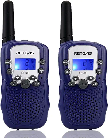 Retevis RT388 Walkie Talkie Niño, 8 Canales Linterna VOX, Juguetes de 3 a 12 Años, Regalos para Niño en Vacaciones, Juegos Familiares, Recorridos en Bicicleta, Excursión(1 Par, Azul Oscuro) Retevis RT388 Walkie Talkie Niño, 8 Canales Linterna VOX, Juguetes de 3 a 12 Años, Regalos para Niño en Vacaciones, Juegos Familiares, Recorridos en Bicicleta, Excursión(1 Par, Azul Oscuro)