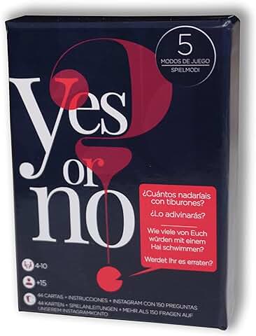 SÍ O NO - Yes OR NO. Adivina Las Respuestas de Tus Amigos. El Juego de Cartas más Sincero y Divertido. Juego DE Preguntas EN ESPAÑOL, 10 Jugadores  