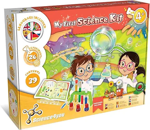 Science4you Primer Kit de Ciencias Niños 4 Años - Kit Científico con 26 Experimentos para Niños, Laboratorio de Quimica y Colores, Juegos Educativos de Manualidades, Regalo para Niños 4 5 6 7 Años Science4you Primer Kit de Ciencias Niños 4 Años - Kit Científico con 26 Experimentos para Niños, Laboratorio de Quimica y Colores, Juegos Educativos de Manualidades, Regalo para Niños 4 5 6 7 Años