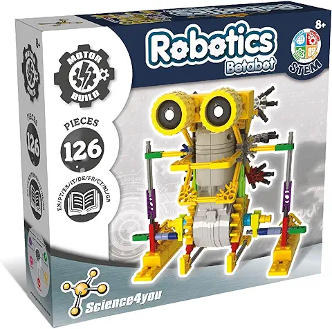 Science4you Robotics Betabot - Kit Robotica de 126 Piezas, Construye tu Robot Interactivo, Juegos de Construcciones, Juguetes de Montar, Regalos para Niños de 6 7 8 9 10+ Años Science4you Robotics Betabot - Kit Robotica de 126 Piezas, Construye tu Robot Interactivo, Juegos de Construcciones, Juguetes de Montar, Regalos para Niños de 6 7 8 9 10+ Años