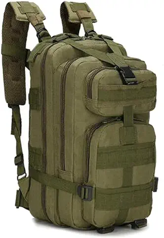 SHANNA Macutos de Senderismo,Mochila de Trekking, Mochila Militar 25L MOLLE Paquete de Asalto Mochila de Combate Táctico para Excursionismo al Aire Libre Senderismo Senderismo Pesca Caza  