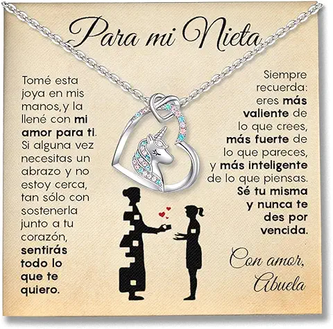 SOFIA FERRER Regalo Niña 10 Años, Colgante De Unicornio Para Niñas, Regalos Niña 7, 8, 9, 10, 11, 12 Años, Collar Niñas Plata De Ley, Regalo Original Para Niñas, Navidad, Reyes SOFIA FERRER Regalo Niña 10 Años, Colgante De Unicornio Para Niñas, Regalos Niña 7, 8, 9, 10, 11, 12 Años, Collar Niñas Plata De Ley, Regalo Original Para Niñas, Navidad, Reyes