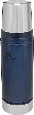 Stanley Classic Legendary Botella Termica 0.47L Nightfall - Mantiene Frío o Calor 15 Horas - Termo Cafe - Cantimplora Acero Inoxidable - Sin BPA - Apto Para Lavavajillas  