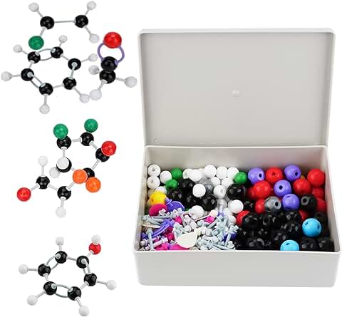 Surplex 240 pz Kit de Modelos Moleculares, Química Orgánica e Inorgánica Química Científica Atomía Atomizador Enseñanza para Maestros Estudiantes Científico Clase de Química Surplex 240 pz Kit de Modelos Moleculares, Química Orgánica e Inorgánica Química Científica Atomía Atomizador Enseñanza para Maestros Estudiantes Científico Clase de Química