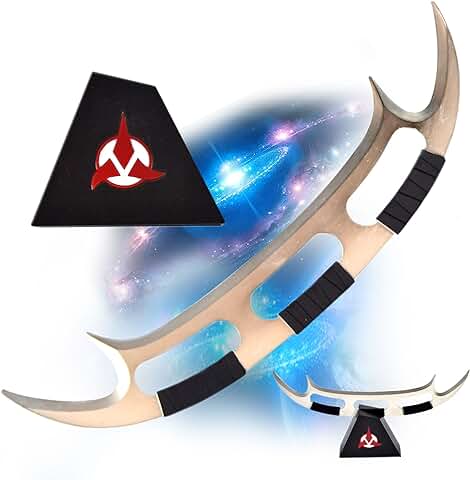 Swords and More, Star Trek - Espada Klingon Bat'Leth - Abreletras, Espada en Miniatura, Regalo para fans y Coleccionistas  