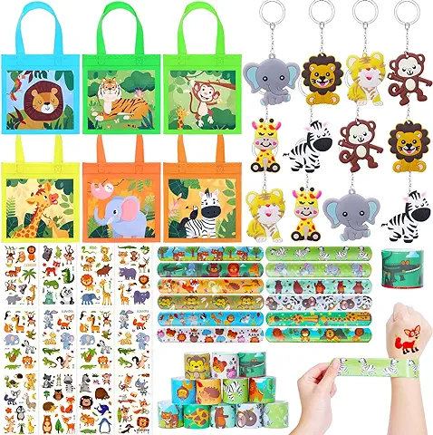 Tacobear Selva Relleno Piñatas Detalles Cumpleaños Niños Bolsos de Fiesta Llavero Pulseras Pegatinas Regalos Invitados Safari Animales Cumpleaños Niños Juguetes Cumpleaños Niña Selva Fiesta  