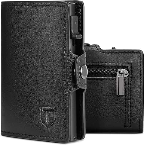 TEEHON Tarjeteros para Tarjetas de Credito | Cartera para Hombre y Mujer con Monedero | Automática Pop-up Billeteras de Protección RFID | Regalos para Hombres | Negro (A-Negro) TEEHON Tarjeteros para Tarjetas de Credito | Cartera para Hombre y Mujer con Monedero | Automática Pop-up Billeteras de Protección RFID | Regalos para Hombres | Negro (A-Negro)