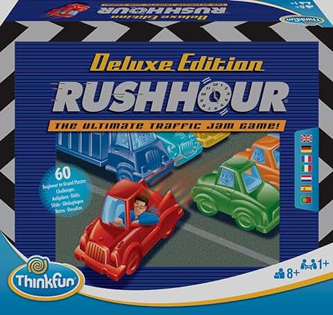 Think Fun - Juego de Mesa en Español (TF5050) - Rush Hour Deluxe  