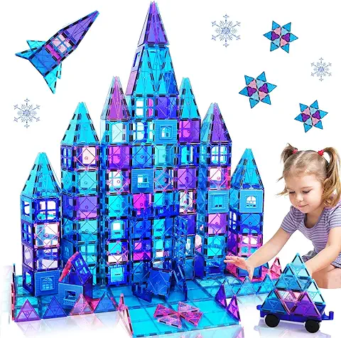 TRABONNLY Juguetes Niños 3 4 5 6 7 8 Años Bloques Construccion Magnéticos 3D para Niños Regalo Niña Chico 3 4 5 6 7 8 9 Años Juegos Educativos Regalo de Cumpleaños de Navidad 47 Piezas  