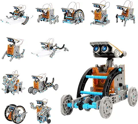 Ulikey Robot Juguete para Niños, 12 en 1 Kit de Ciencia, Kit de Construcción Robot Solar, DIY Juguete Educativo, Regalos Creativo para Niños de 8 a 12 Años  