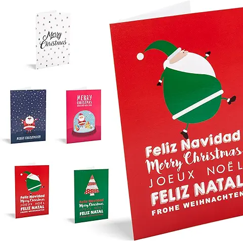 UNICEF - Pack de 10 Tarjetas de Navidad, Snow  