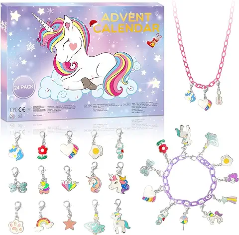 Unicornios Calendario de Adviento 2023, Regalo de 24 Días para Niñas, Calendario de Cuenta Regresiva de Navidad, Adornos Temáticos de Navidad, Abalorios, Pulseras Creativas, Nieta, Sobrina Unicornios Calendario de Adviento 2023, Regalo de 24 Días para Niñas, Calendario de Cuenta Regresiva de Navidad, Adornos Temáticos de Navidad, Abalorios, Pulseras Creativas, Nieta, Sobrina