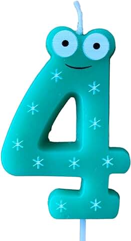 Velas de Cumpleaños con Números Originales e Infantiles, Decoración para Tarta de Cumple, Vela Aniversario con Número de Años, Regalos Infantiles de Niño y Niña (Número 4, Verde) Velas de Cumpleaños con Números Originales e Infantiles, Decoración para Tarta de Cumple, Vela Aniversario con Número de Años, Regalos Infantiles de Niño y Niña (Número 4, Verde)