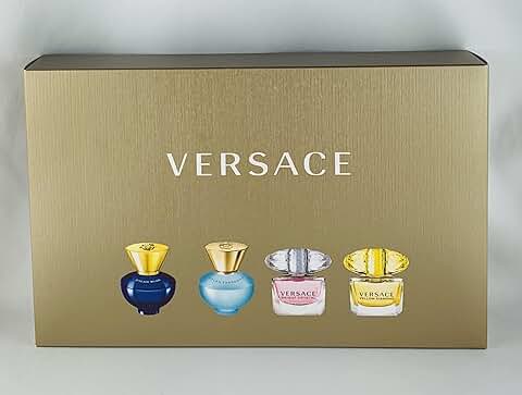 Versace Juego de Miniaturas – 4 mini Perfumes de 5 ml cada uno.  