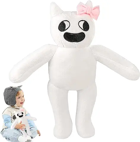 WELLXUNK Garten of Banban Juguetes, Banban Animales Peluches, Garten of Banban Plush, Garden of Banban Muñeca, Banban Plushies Toy, Garten of BanBan Doll Toy, Regalos para Niño y Aficionados (Blanco)  