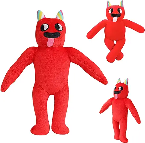 WELLXUNK Garten of Banban Juguetes, Banban Animales Peluches, Garten of Banban Plush, Garden of Banban Muñeca, Banban Plushies Toy, Garten of BanBan Doll Toy, Regalos para Niño y Aficionados (Rojo)  