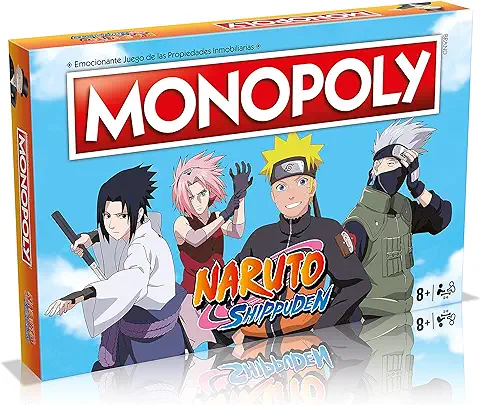 Winning Moves Monopoly Naruto - Juego de Mesa de las Propiedades Inmobiliarias - Versión en Español (WM00167-SPA-6)  