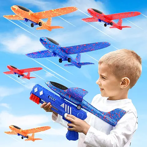 YIMORE Avion Juguete, Juguetes Regalo 5 6 7 8 10 Niños Años, Paquete de 3 Juguetes para Exteriores de Avión de Espuma de Poliestireno, 2 Modos de Vuelo, Juego Aire Libre Jardín YIMORE Avion Juguete, Juguetes Regalo 5 6 7 8 10 Niños Años, Paquete de 3 Juguetes para Exteriores de Avión de Espuma de Poliestireno, 2 Modos de Vuelo, Juego Aire Libre Jardín
