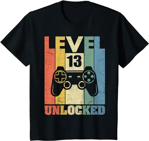 13 Años Cumpleaños Niño Niña Chico Chica Regalo Level 13 Camiseta 13 Años Cumpleaños Niño Niña Chico Chica Regalo Level 13 Camiseta