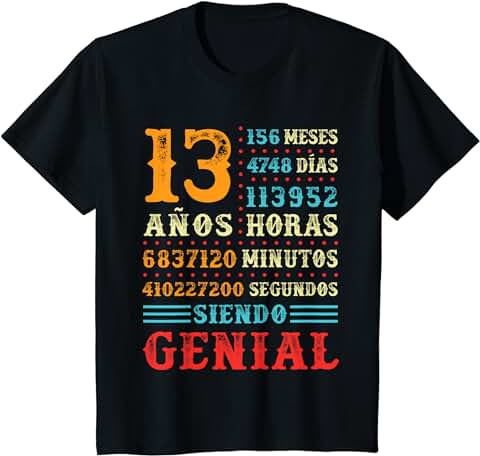 13 Años Siendo Genial, Regalo De Cumpleaños 13 Años Original Camiseta 13 Años Siendo Genial, Regalo De Cumpleaños 13 Años Original Camiseta