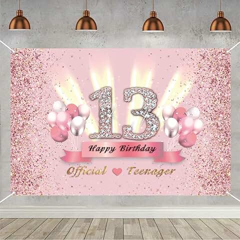 13 Cumpleaños Decoración Niña 13 Cumpleaños Fondo Banner, 13 Cumpleaños Fiesta de Cumpleaños Cartel de tela Cartel Cartel Cartel 13 Cumpleaños Pared/jardín Decoración Cartel Cartel Oficial Adolescente 13 Cumpleaños Decoración Niña 13 Cumpleaños Fondo Banner, 13 Cumpleaños Fiesta de Cumpleaños Cartel de tela Cartel Cartel Cartel 13 Cumpleaños Pared/jardín Decoración Cartel Cartel Oficial Adolescente