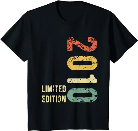 2010 13 Años Cumpleaños Niño Niña Regalo Divertido Camiseta  