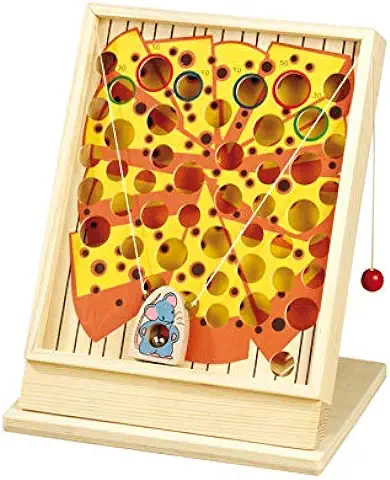 Betzold 50795 - Juego de Queso - Juego de Habilidad Niños Juego de Aprendizaje Juego de Paciencia Ratones  