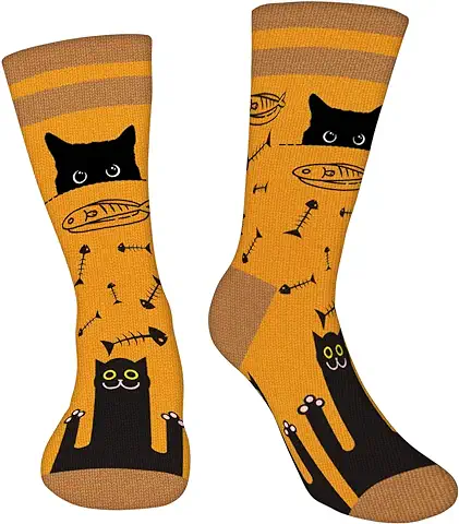 Calcetines Hombre Divertidos - Hámster Personalizados Originales Dibujos Estampados Graciosos Frikis Colores Arte Animales Crossfit Algodon Calcetines - Regalos Originales para Adolescentes Navidad  