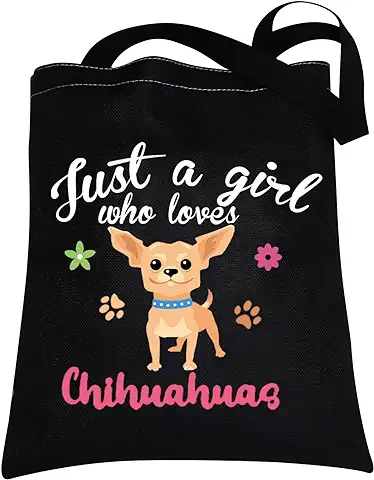 Chihuahua Gifts Chihuahua Lover Gifts Just a Girl Who Loves Chihuahuas Bolsa de lona Reutilizable  