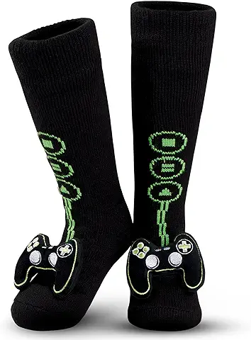 CityComfort Calcetines para Hombres - Calcetines Pantufla en 3D Videojuegos, Antideslizantes Talla 37-42, Regalos Navidad  