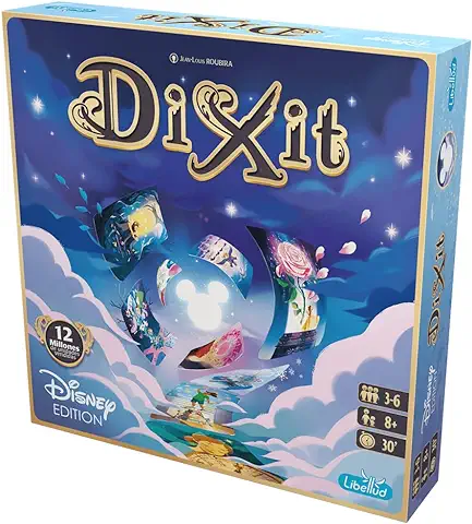 Dixit Disney - Juego de Mesa en Español y Portugués, de 3 a 6 Jugadores, 8+ Años  