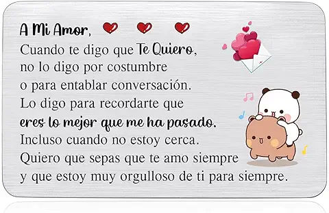 Esposo Esposa Billetera Insertar Tarjeta Mujer Hombre Cumpleaños Tarjetas de Felicitación Aniversario Parejas Día San Valentín Apreciar Tarjeta de Bolsillo Novia Novio Navidad Jubilación Recuerdos  